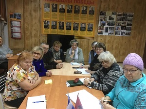 Представители Совета ветеранов Вороновского провели заседание