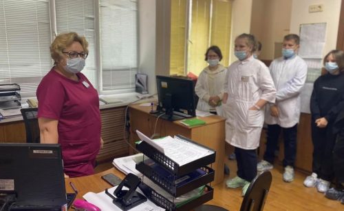 Ученики медицинского класса школы №2073 посетили Вороновскую больницу