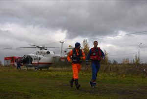 Пациентку с площадки «Вороново» эвакуировали специалисты Московского авиационного центра