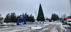 В Вороновском завершены работы по украшению территории к новогодним праздникам