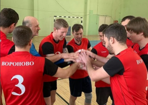 Участники секции по волейболу провели тренировку в Спортивном комплексе «Вороново»