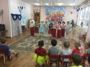 Воспитанники образовательной площадки «Василек» представили рождественскую сказку