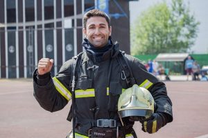 В Апаринках прошли городские соревнования среди пожарных и спасателей «Пожарный Олимп»