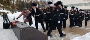 В Вороновском прошли возложения ко Дню Защитника Отечества