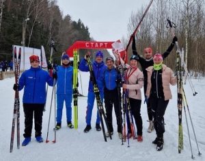Вороновские спортсмены приняли участие в лыжной гонке