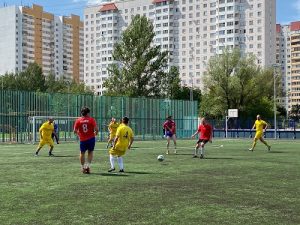 Футболисты Вороновского готовятся к очередной игре в рамках Десеновской футбольной лиги