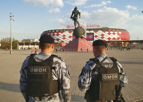 Росгвардия обеспечила безопасность на футбольном матче «Спартак» — «Балтика» в Москве