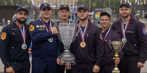 Команда Департамента ГОЧСиПБ стала победителем Открытого Чемпионата по боевому развертыванию