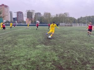 Футболисты Вороновского провели матч с командой «Воскресенец»