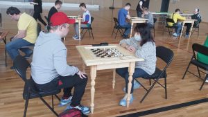 Жители поселения приняли участие в Окружных соревнованиях по шашкам