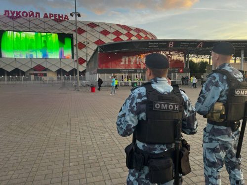 В Москве росгвардейцы приняли участие в обеспечении безопасности во время проведения спортивных мероприятий